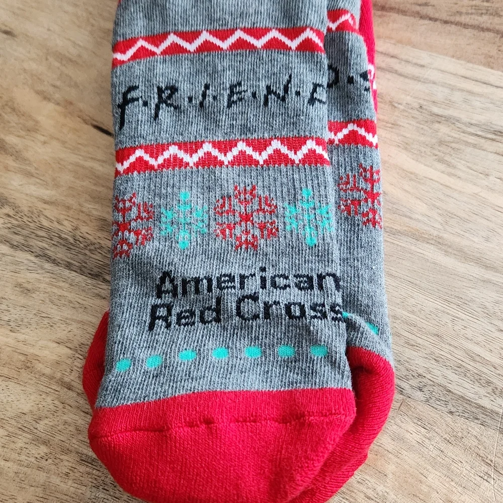 Friends Central Perk and American Red Cross Snowflake Socks
